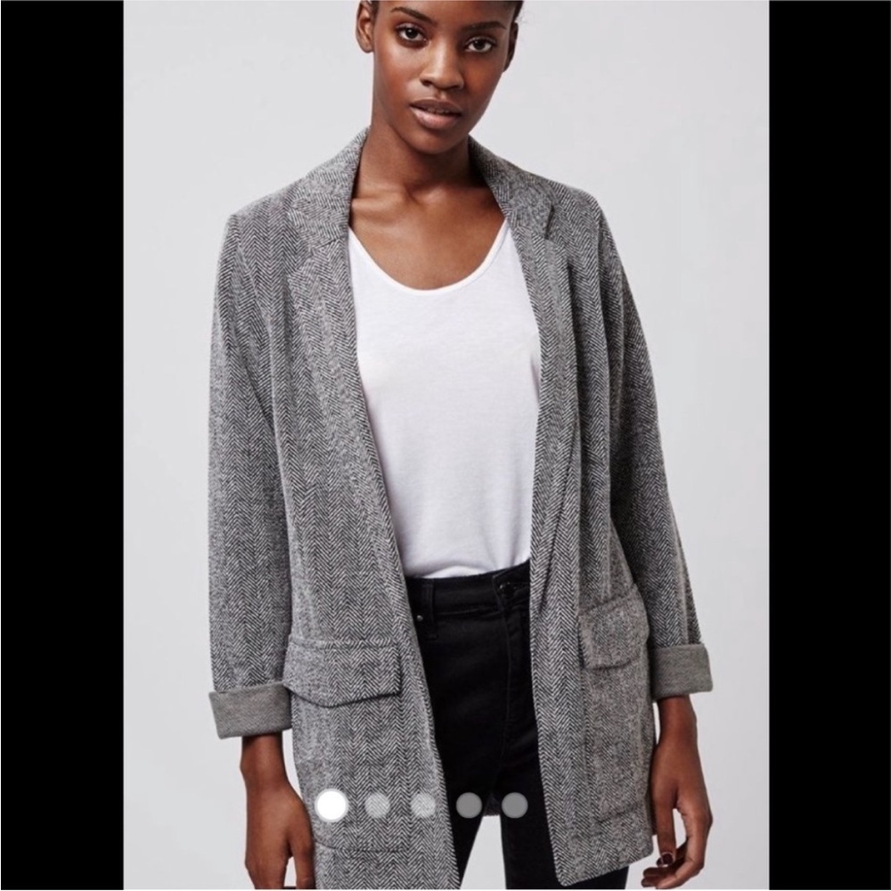 Topshop Gray Women's Jacket